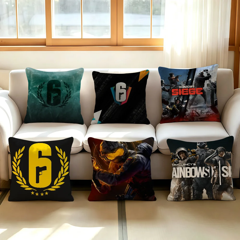 Rainbow Six Siege cushion cover Anti-dustmite Sofa Cushion Decorative Office Cover Lounge Area Indoor & Outdoor Use