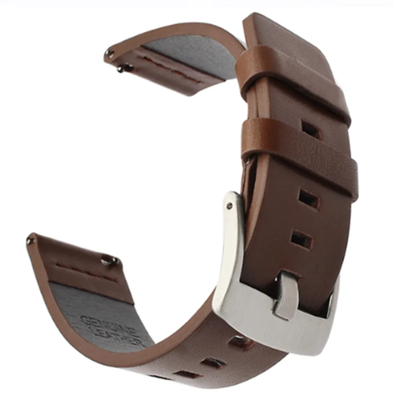 High Quality Leather Watchband for Omega Business Watch Accessories Replacement Band for Seiko 22mm 20mm 18mm Brown Strap