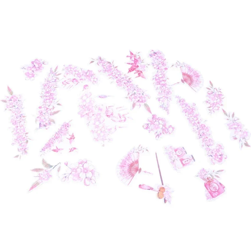1 Packung/Los „My Flower World“-Aufkleber, süße romantische blühende Blumen für Tagebuch, Notizbuch, Dekoration
