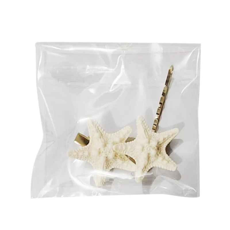 Q39C 1Pair Star Hair Clip Practical Resin Hair Accessories Hair Decoration For Girls Women With Secure Clasp Design