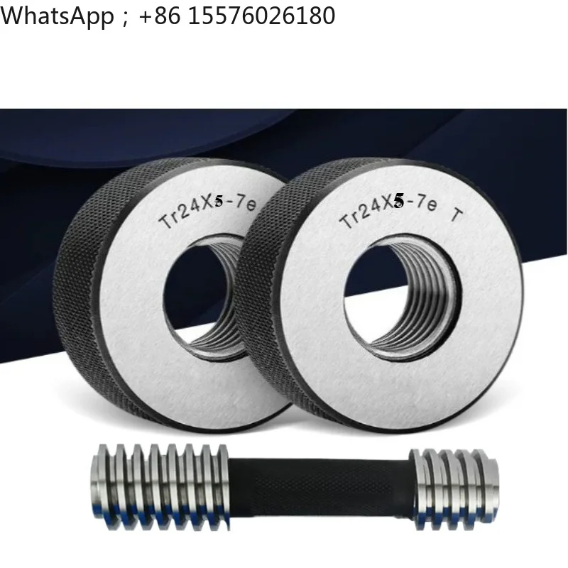 Tr24*5 Ring Gauge T+Z Tr24*5 Plug Gauge 7H 7E Measuring Tools High Precision Set Plug Ring Gauge