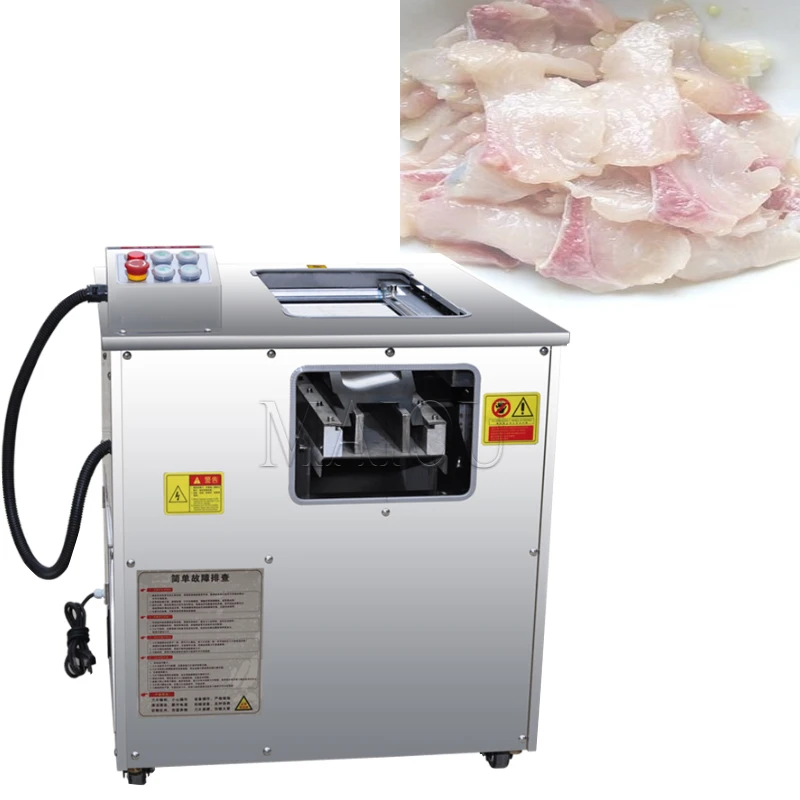 Automatic Commercial Oblique Fish Cutting Machine Electric Black Fish Boiled Fish Slicer Machine