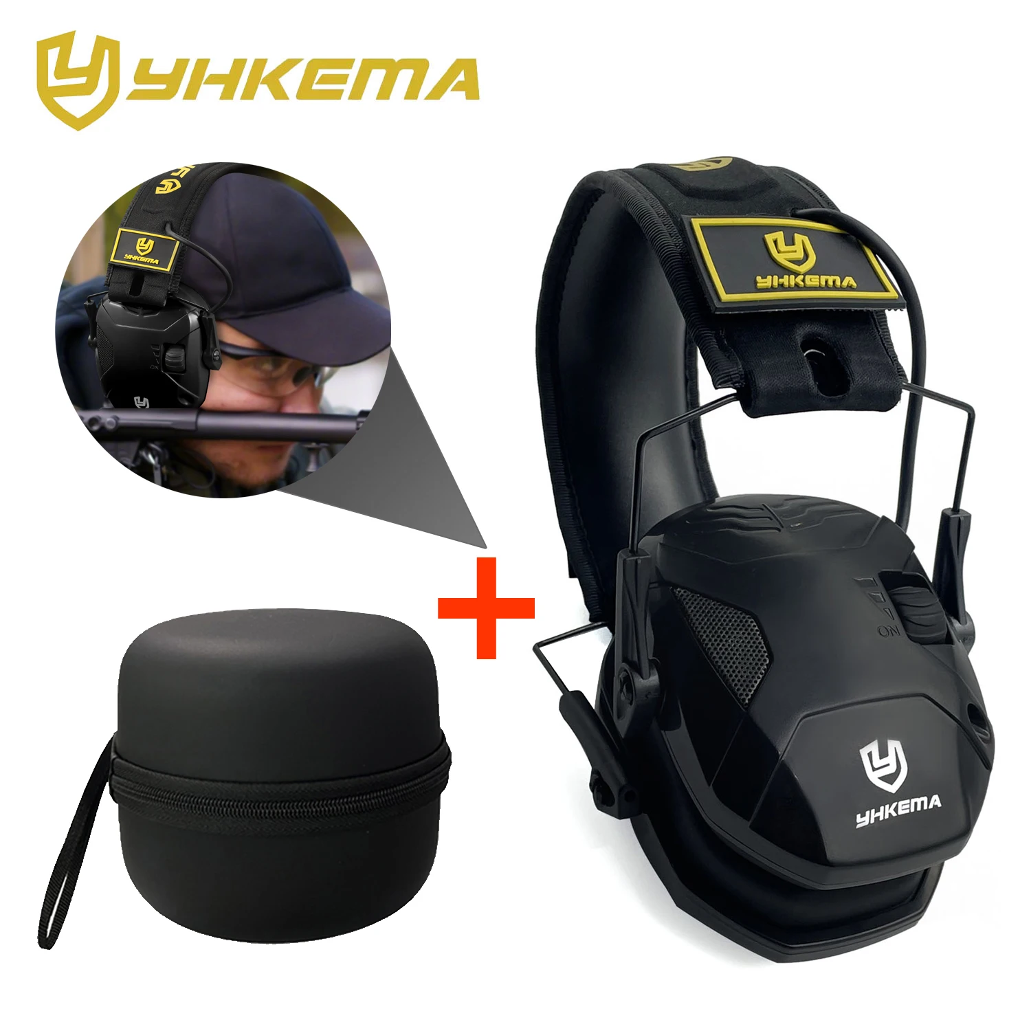 

Tactical Electronic Shooting Earmuff Case Anti-noise Headphone Sound Amplification Hearing Protection Headset Foldable Earmuffs
