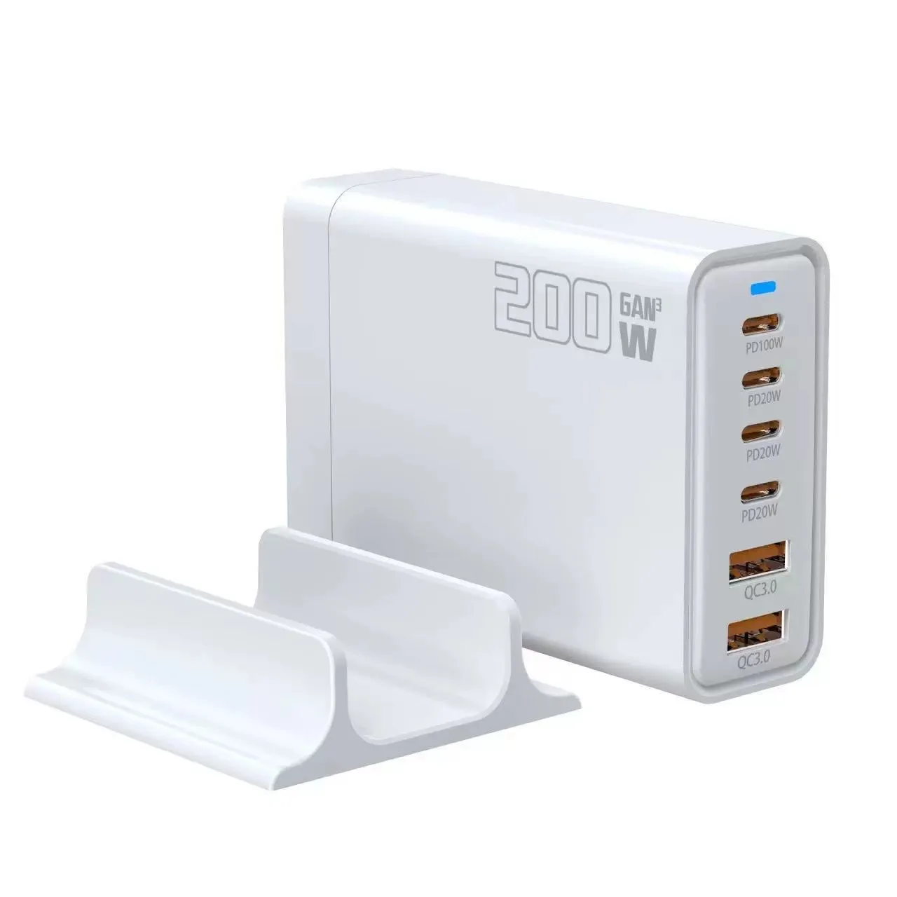 200w-gan-multi-port-phone-charger-4c2a-desktop-charger-station-pd100w-fast-charger-adapter-for-iphone-samsung-phones-laptops