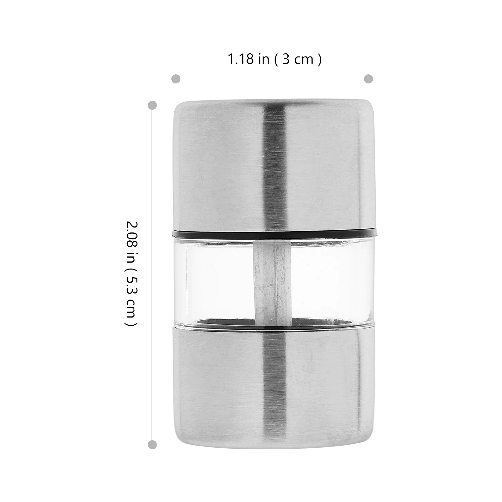 

Mini Manual Pepper Grinder Refillable Bottle Adjustable Grind Level Portable Kitchen Gadget Multi-Function Pepper Mill Fresh