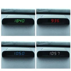 Car Clock Solar Charging Stick-On Digital Watch 24-Hour 3-level Brightness Automatic Adjustment Car Clock Car Decoration