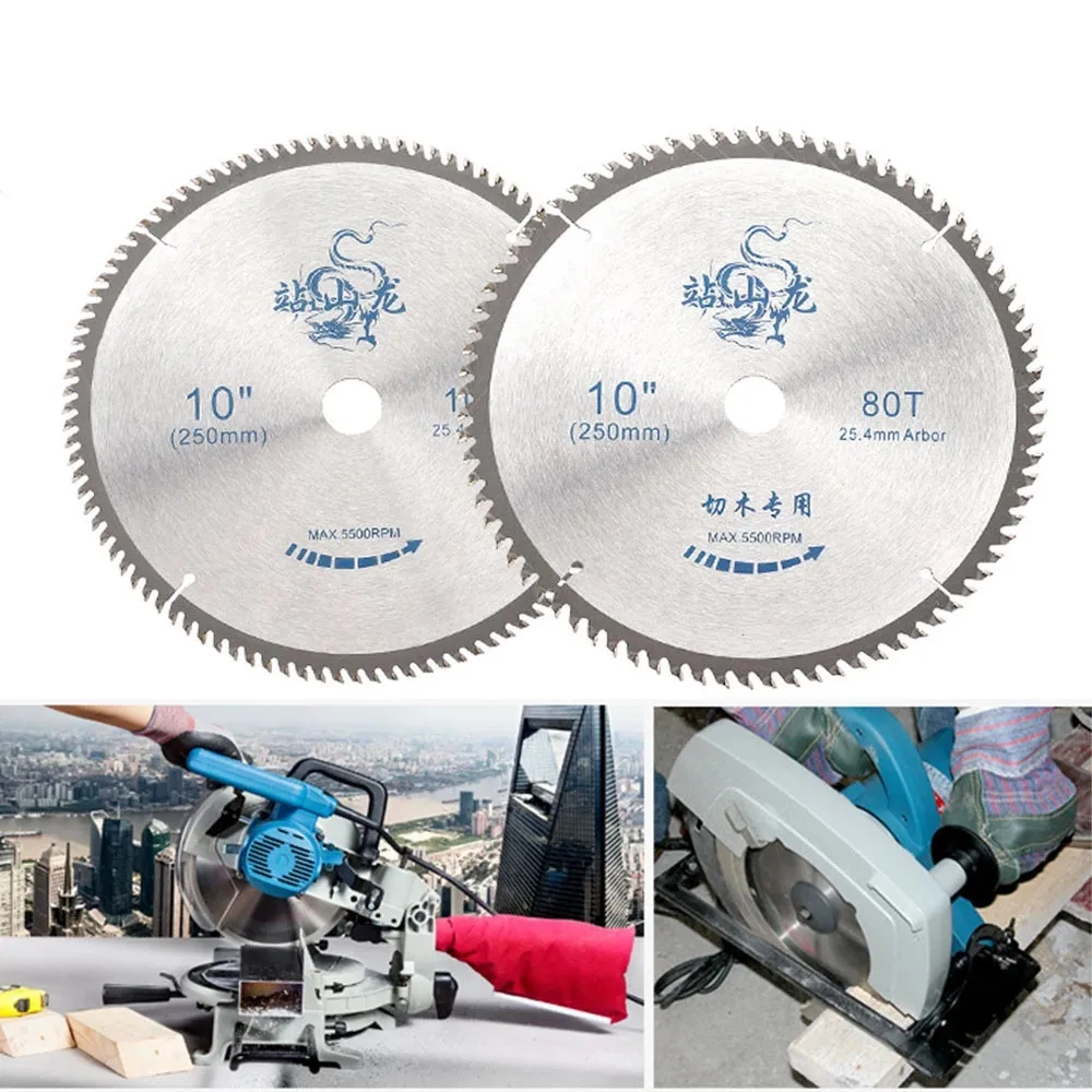 SI FANG 80-100Teeth 10 Inch Carbide Alloy High Quality Circular Saw Blade Rotary Tool  Used For Cutting Wood and Aluminum Metal