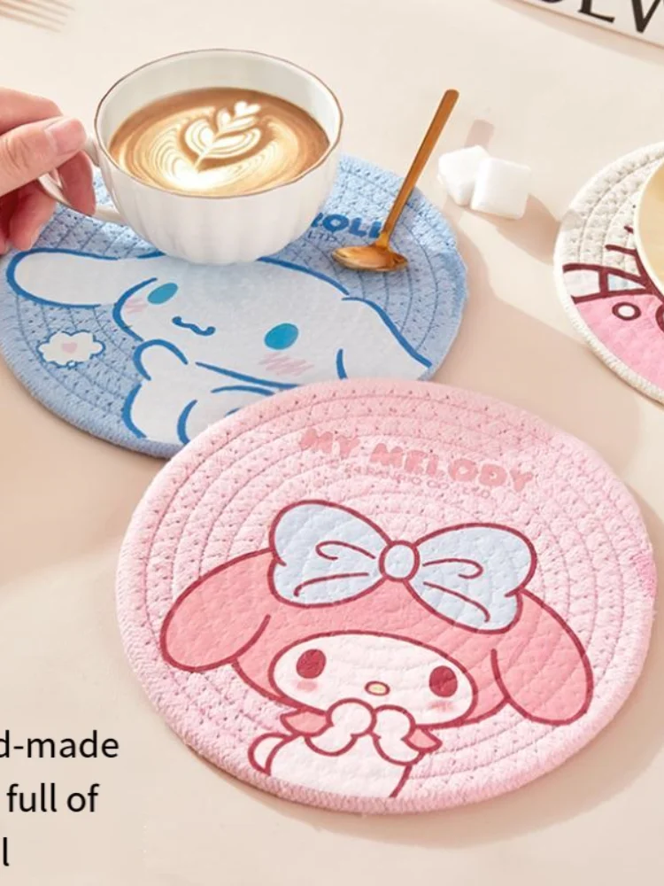 Sanrio Insulated Placemat Household Coaster Heatresistant Bowl Plate High Temperature Resistant Table Mat Anti Scalding Pot Mat