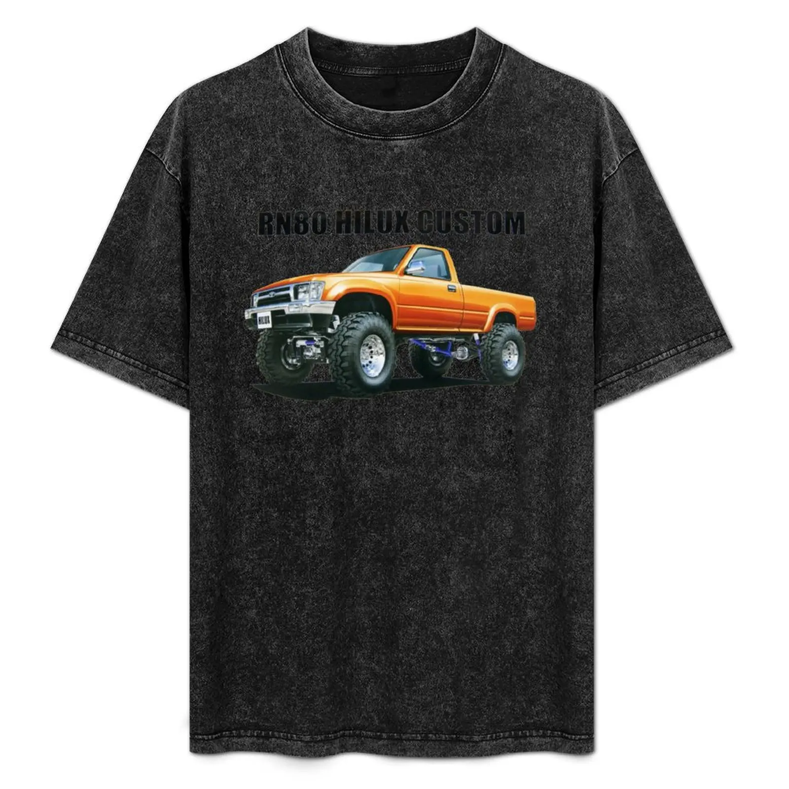 hilux custom RN80 T-Shirt Plus Size Solid Color T-Shirt