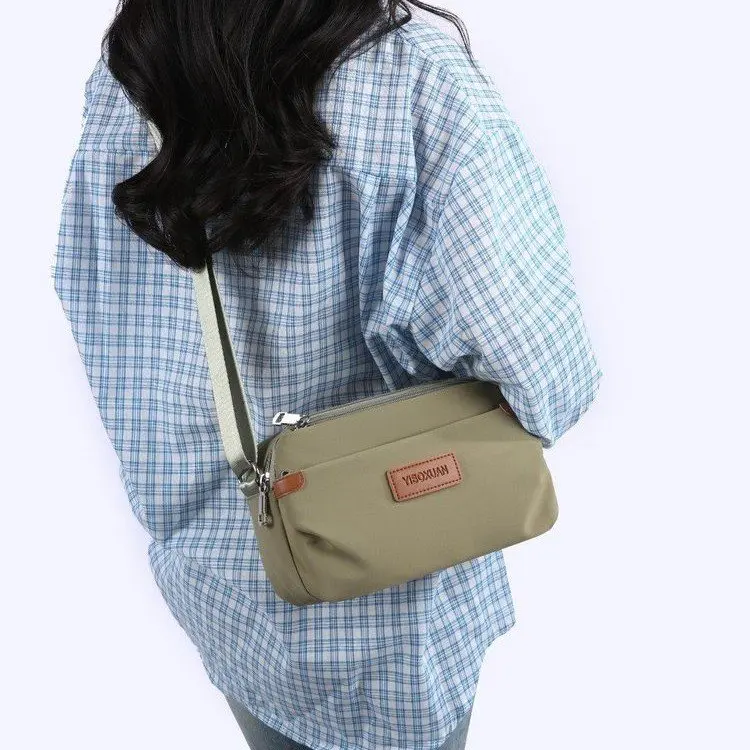 

2026 Trendy Premium Nylon Crossbody Bag, Multi-Compartment Large Capacity Travel Shoulder Bag for Women, Portable Daily Bag