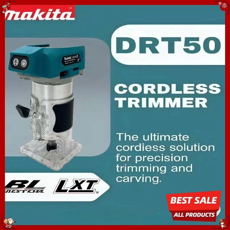 

Makita DRT50 Cordless Trimmer Rechargeable Trimming Machine Brushless Slotting Tool Milling Woodwork Engraving Machine