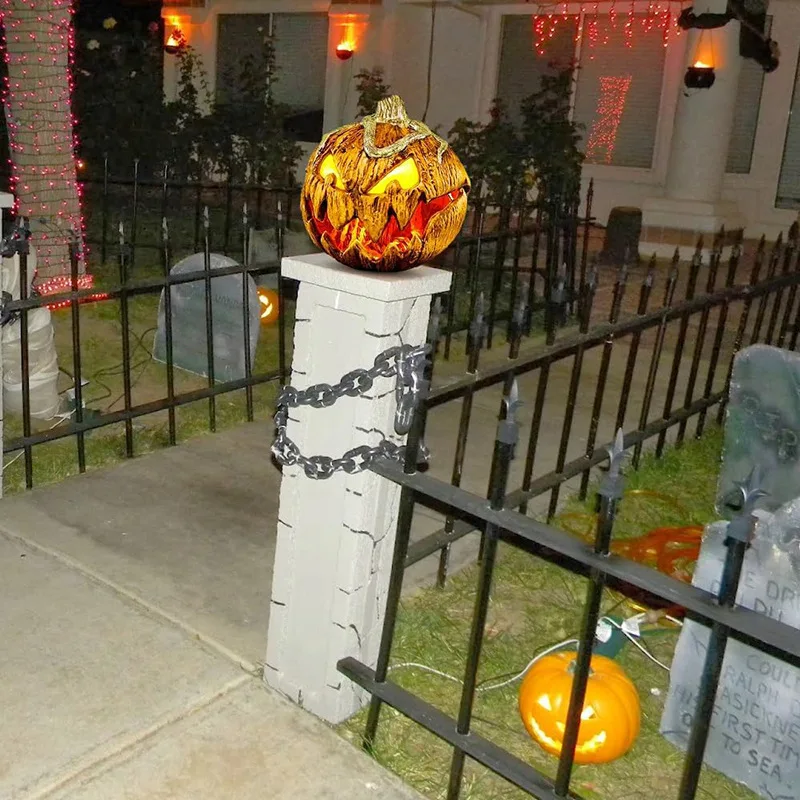 Halloween Sprachgesteuerter steigender Kürbiskopf Home Decor Outdoor Garden New Horror Ghost Ornament für gruselige Party – Detail 6