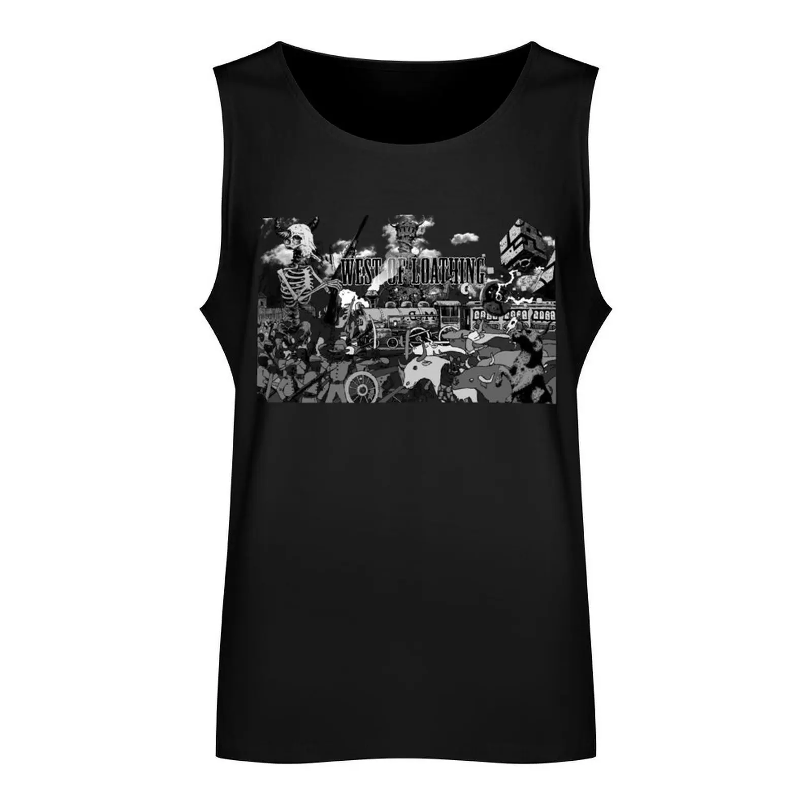 West of loathing Tank Top clothing men gym clothing men Sleeveless men