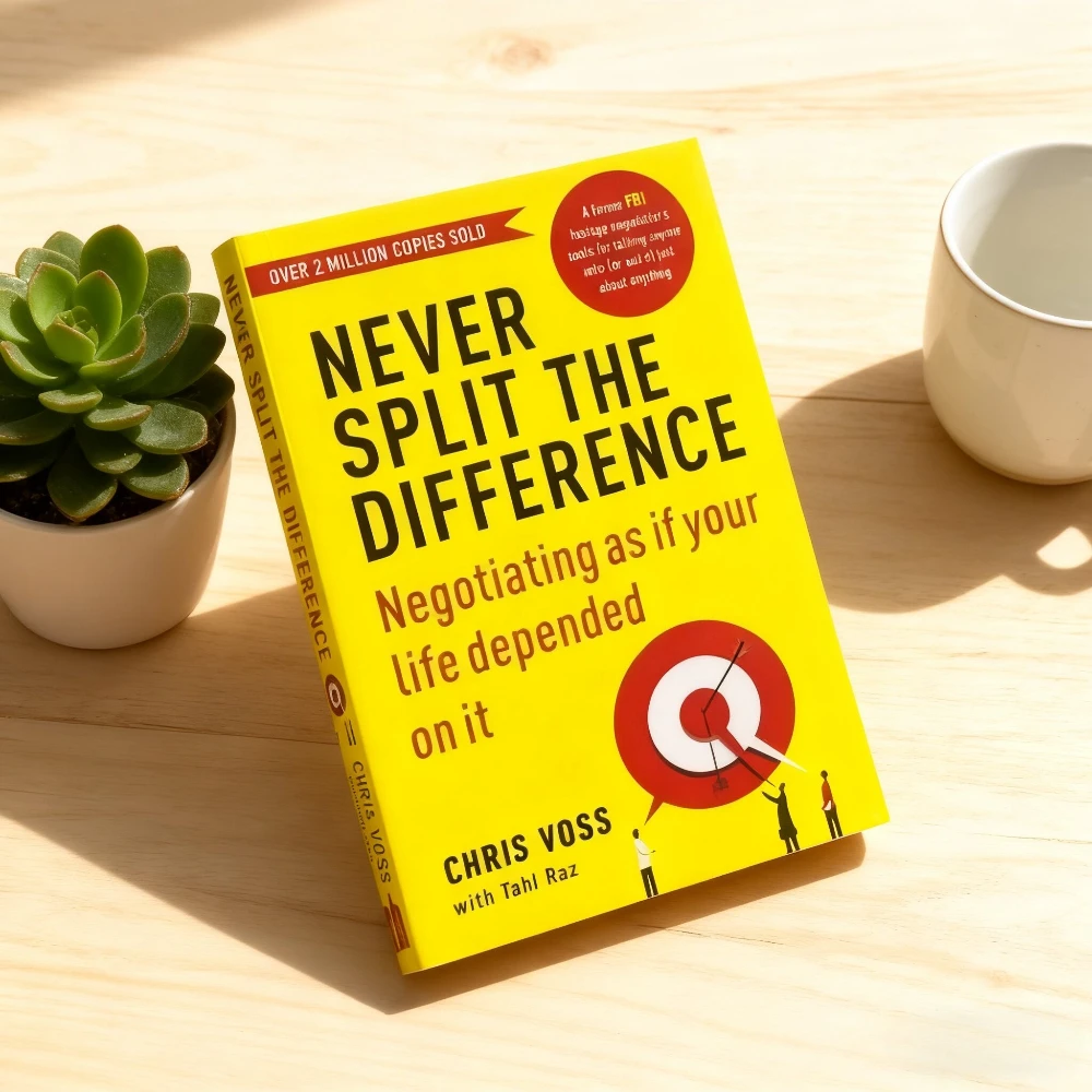 

Never Split The Difference By Chris Voss Books In English for Adults Negotiations Emotional Intelligence New Listing