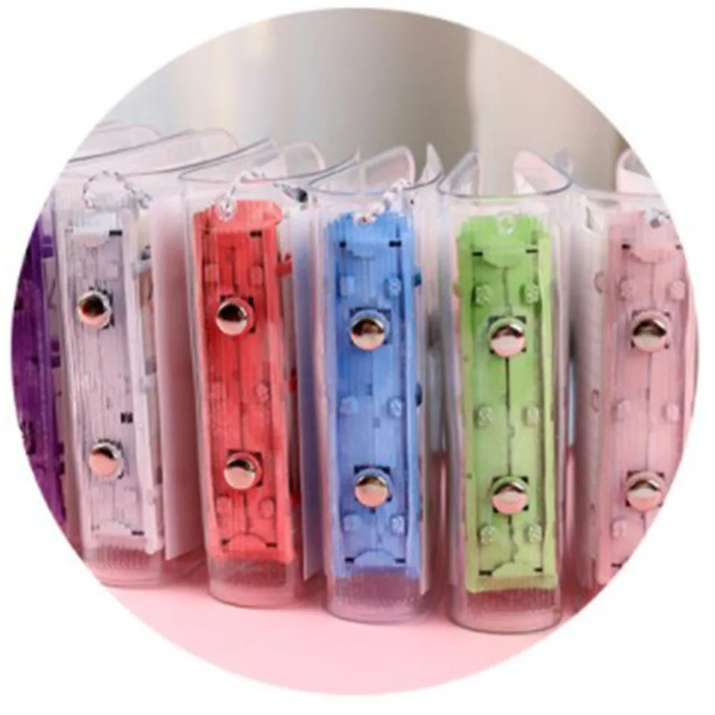 Mini 3 Ring Binder Diary Hand Book Stationery Notebook Journal Scrapbooking 85*105mm Transparent School Supplies
