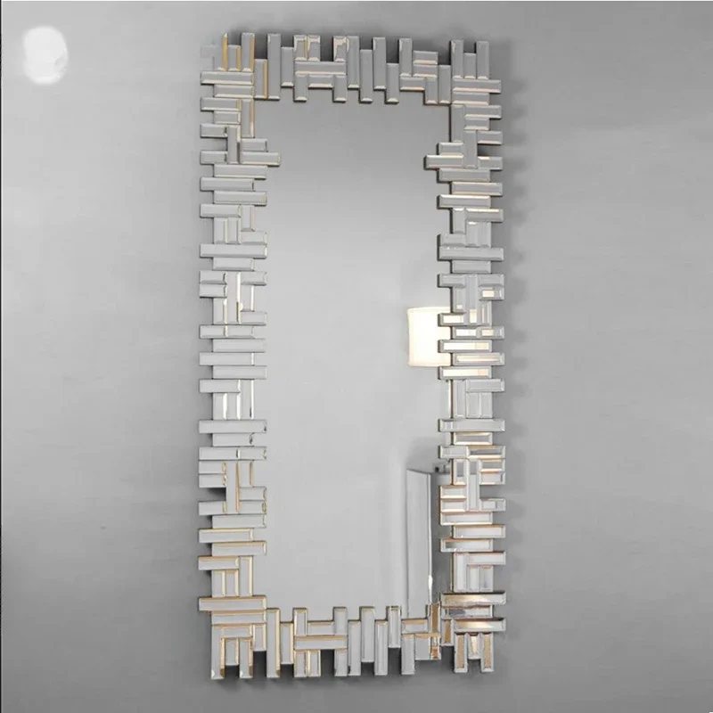 Stereoscopic hanging r decoration mirror porch mr bathroom mdecoration model room