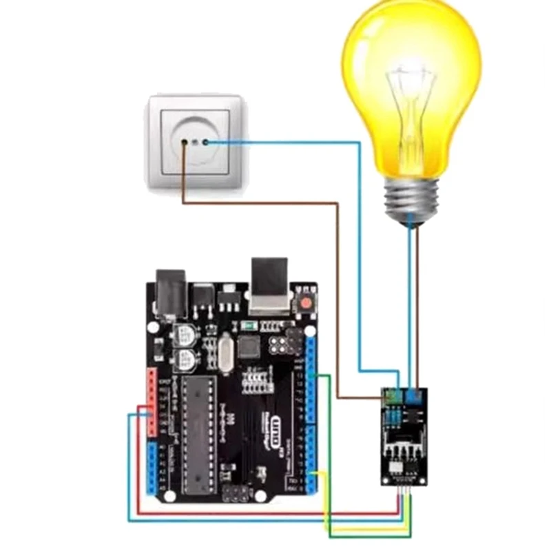 AC Dimmer Module AC Light Lamp Dimming and Motor Dimmer Module 1 Channel 3.3V/5V Logic 4 8A-400V-A57M