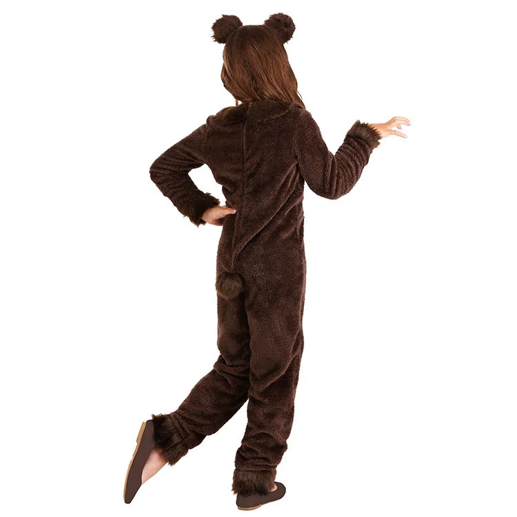 Costume da orso per bambini, animali, ragazzi e ragazze, Cosplay, festa, Costume da spettacolo