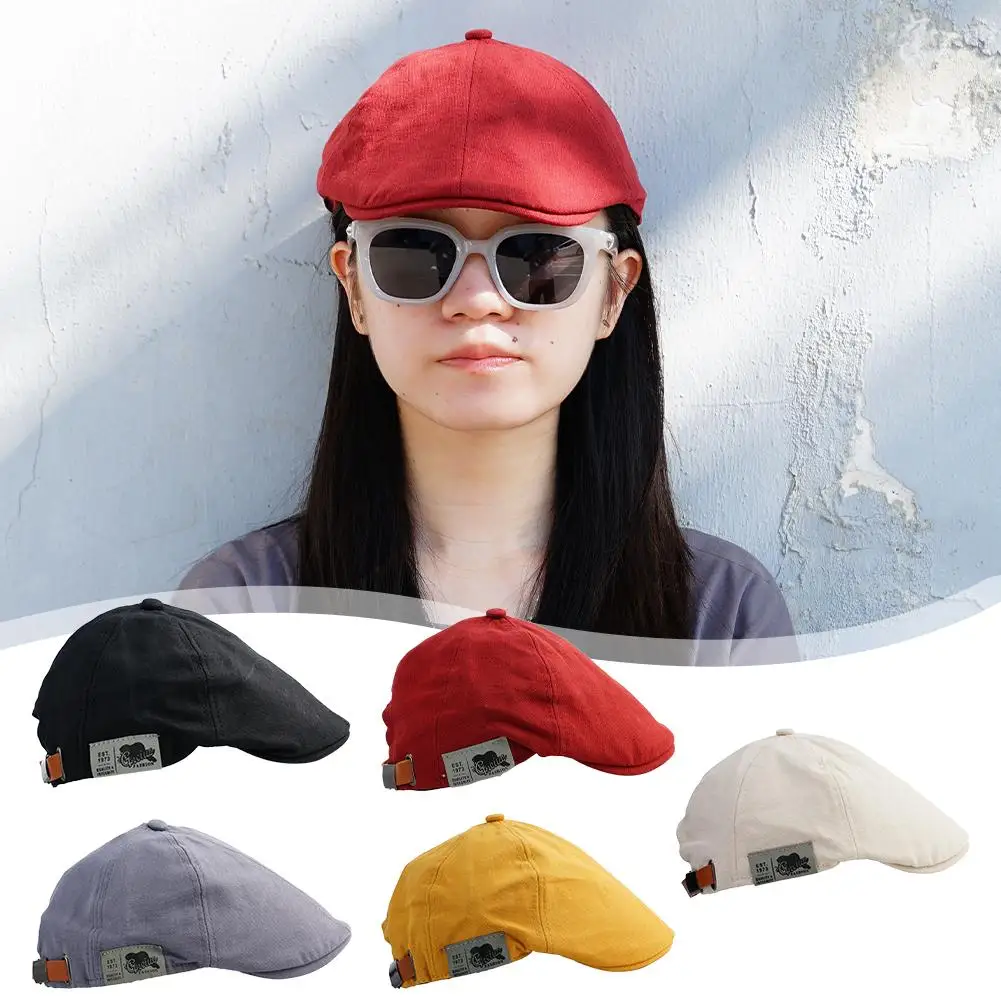 Cotton Caps Hats Berets British Western Style Ivy Cap Classic Winter For Men Woman Vintage Linen Beret Caps