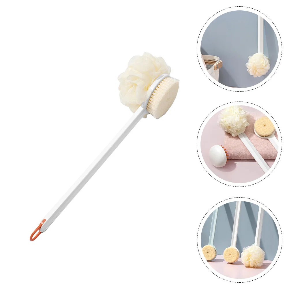 

Long Handle Bath Scrubber Body Brush Food Grade PP Soft Material Skin Massager Exfoliating Dead Skin Back Cleaning Scrubbers
