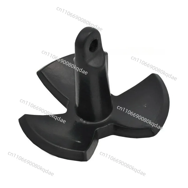 Black PVC‑Coated River Anchor Accessory For Fishing Vessel And Inflatable Assault Boat
