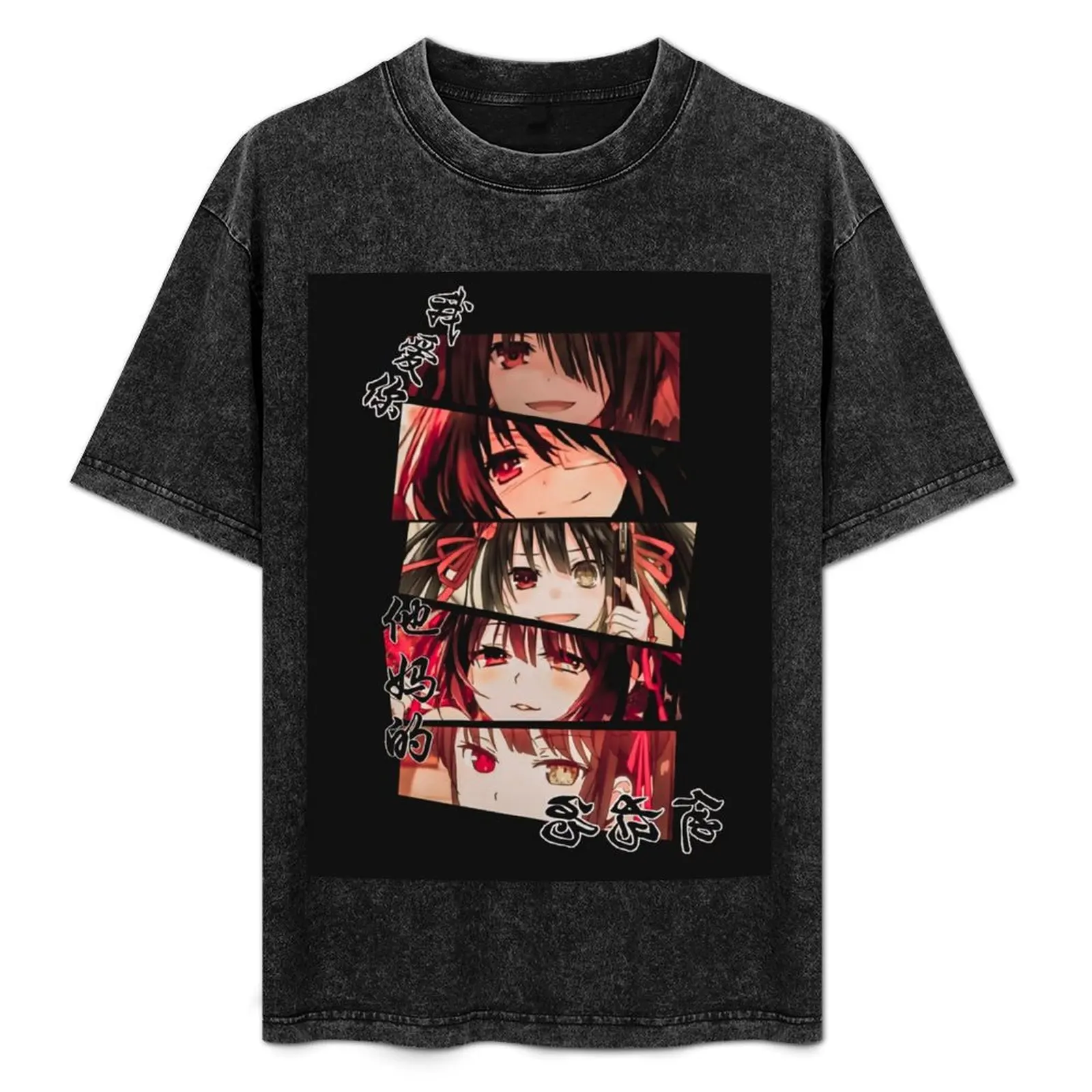 

Tokisaki, Kurumi, Date a Live T-Shirt Plus Size Comfort Fit Tee