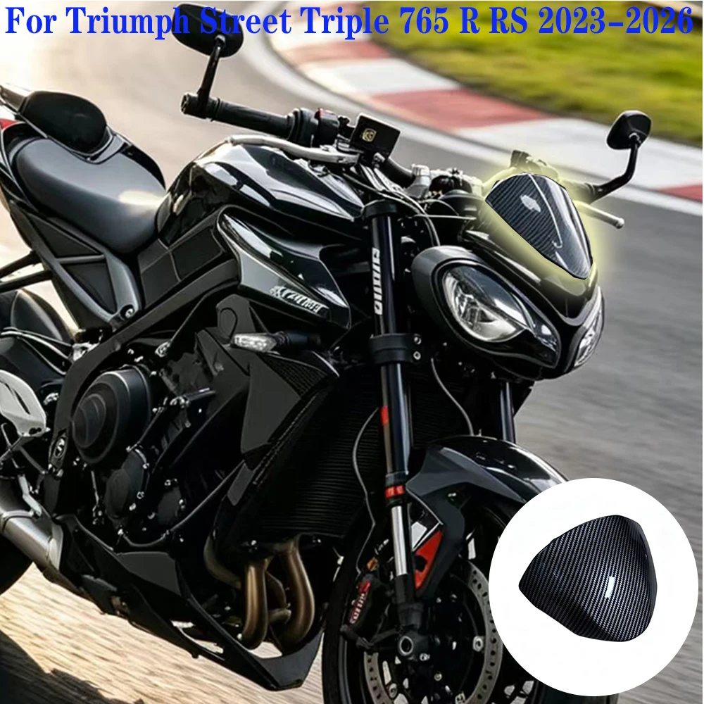 

New For Street Triple 765RS 765 RS 2023-2026 Motorcycle Front Windscreen Windshield Visor Wind Screen Shield Spoiler Deflector