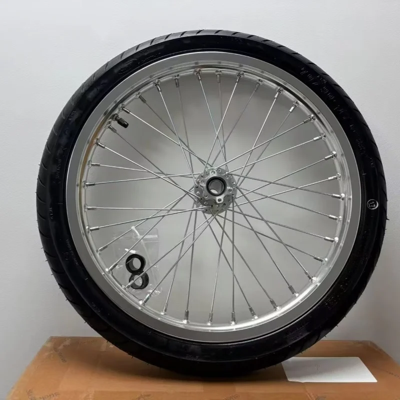 17 X 1.60 & 17 X 2.15 Inch Silver Off‑Road Wheel & Tire Kit For Light Bee X Surron Supermoto Electric Dirt Bike Accessory