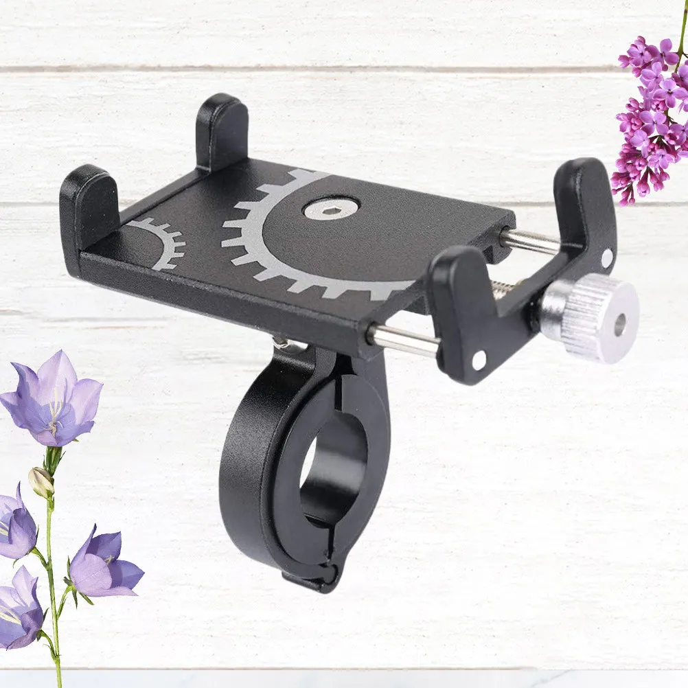 

Aluminium Alloy Bike Phone Mount Holder for 5-10Cm Wide Smartphones Handlebar Fixed Navigation Bracket Compatible with 20-38Mm