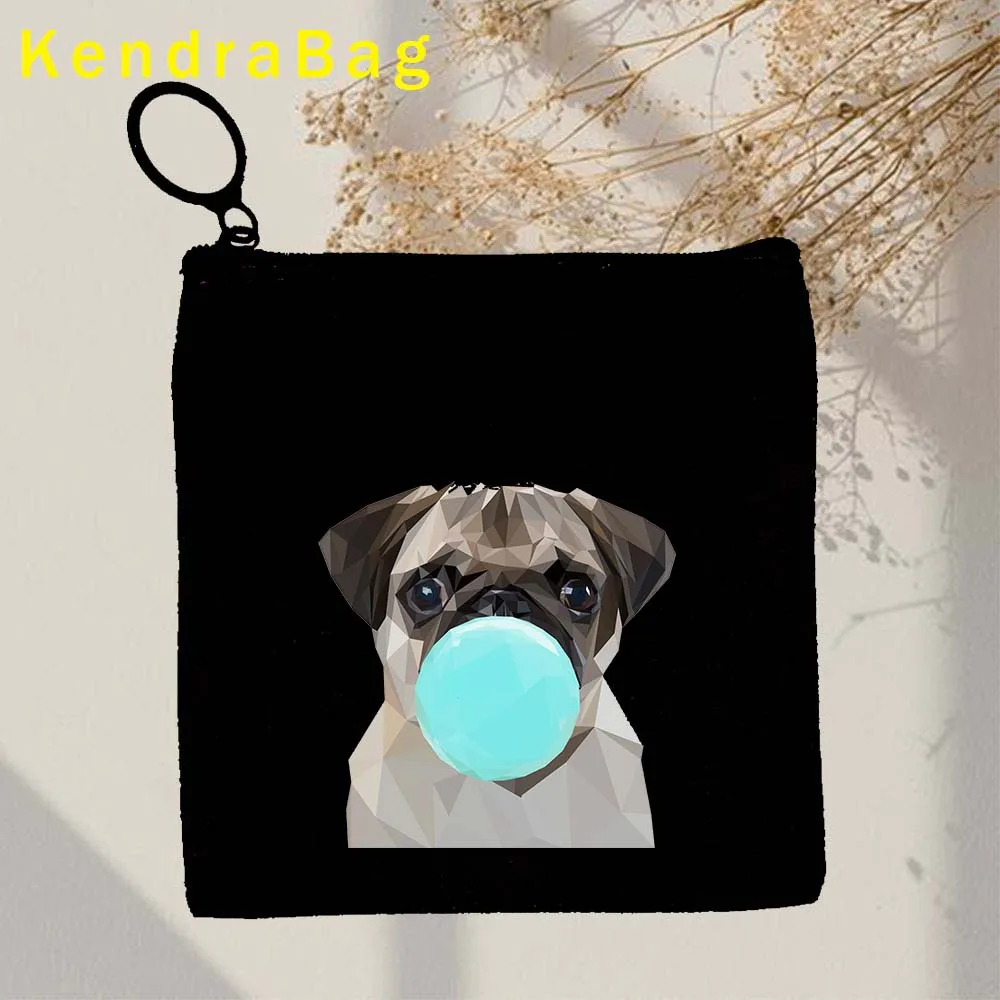 Funny Cute Bubble Gum Animal Horse Key Coin Purse Monkey Shark Panda Cat Dog Tiger Butterfly Sloth Llama Pouch Wallet Canvas Bag