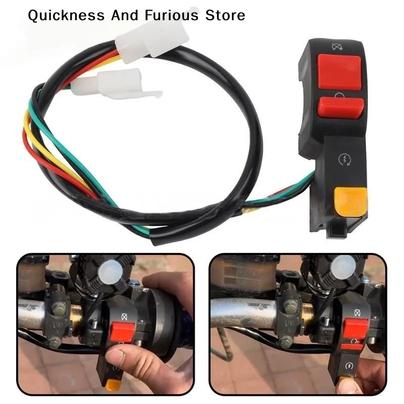 【MO】1pc Electric Start Stop On Off Kill Starter Switch Motorcycle Dirt Bike ATV Quad Push Button Toggle Switch