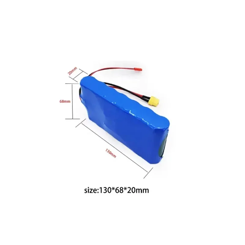 Built-in BMS 24V 8000mAh 18650 Lithium Pack,7S1P 29.4V, Rechargeable Custom for Scooters Bicycles Toys