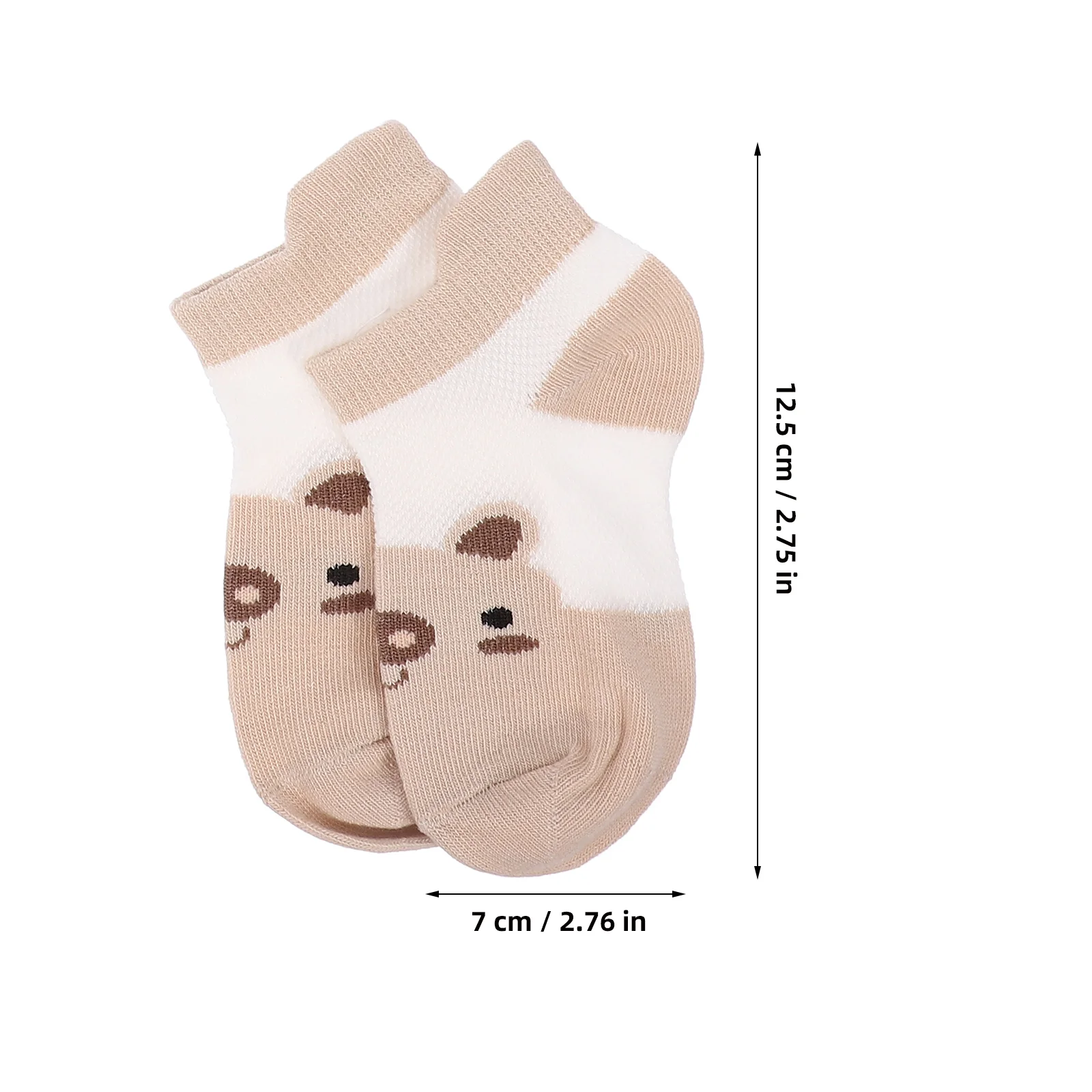 

5 Pairs Cartoon Animal Socks Ankle Graffiti Combed Cotton