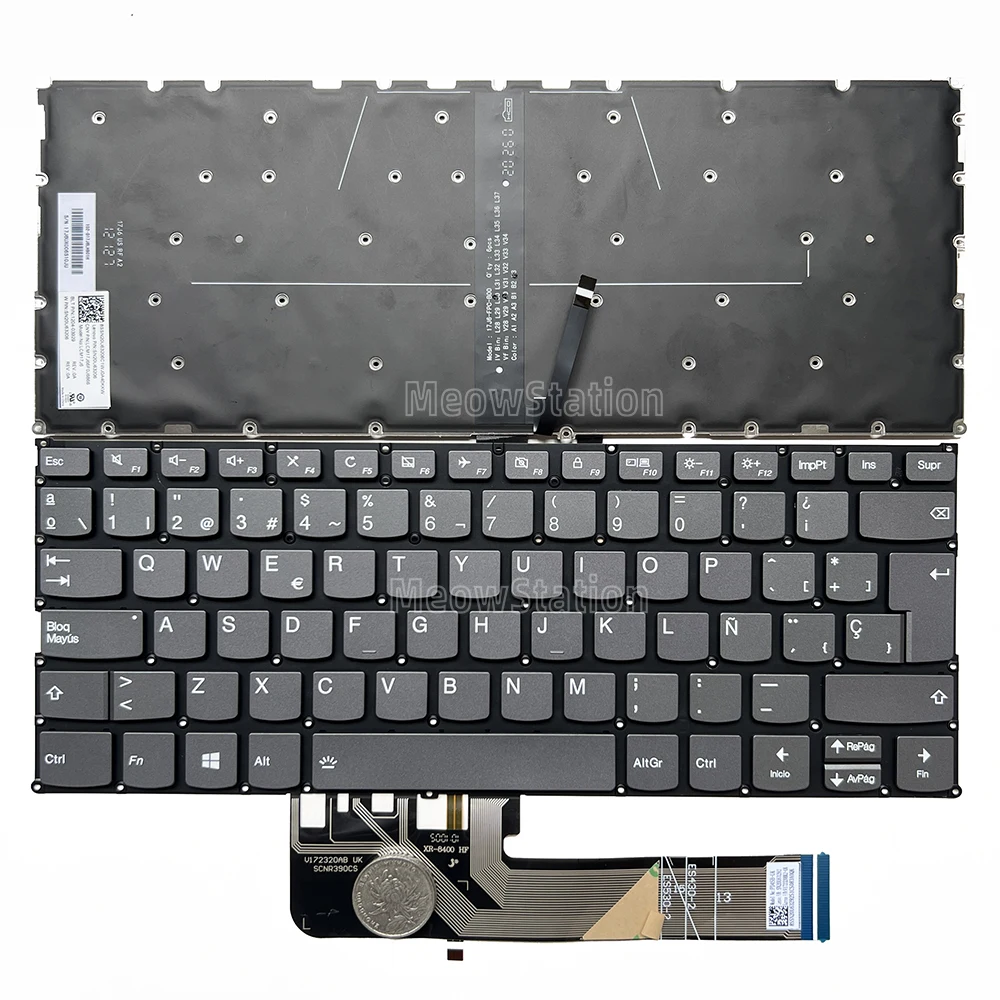 

Клавиатура с испанской/французской подсветкой для Lenovo Thinkbook 14,14-IIL,20SL,13s-IWL,13s-IML,14s-IWL,14s-IML /Ideapad 530S-14 530S-14ARR 530S-14IKB,530s-15 530S-15IKB,C340-14,C340-14API,C340-14IML,C340-14IWL