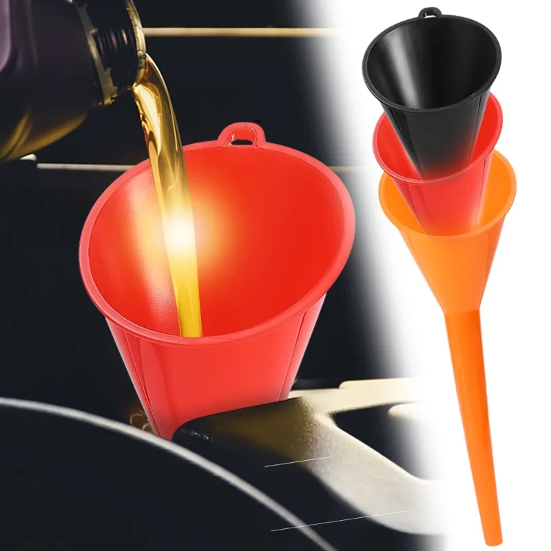 Plastic Long Stem Anti-splash Funnel Car Oil Fuel Filling Tools Car Diesel Fuel Kerosene Gasoline Funnel Auto Accessories