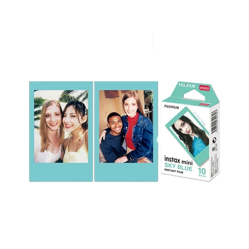 10-20 ورقة Fujifilm Instax Mini 12 8 9 فيلم الوردي الجانب والأزرق الجانب فوجي ورق الصور الفورية ل 70 7s 50s 90 25 Share SP-1 2