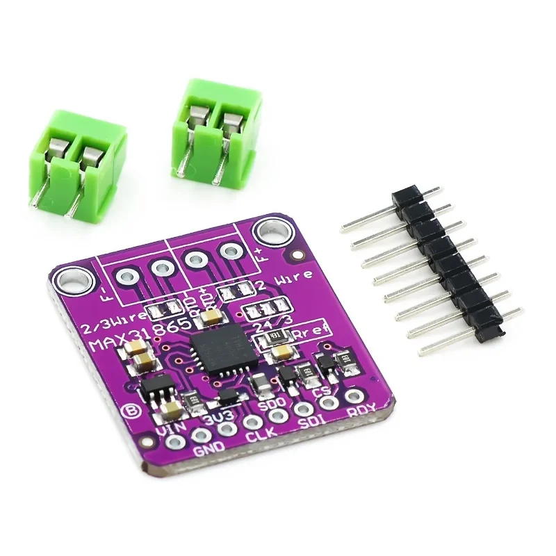 MAX31865 Platinum Resistance Temperature Sensor Detector Module Temperature Acquisition RTD/PT100-PT1000 DIY Board for Arduino