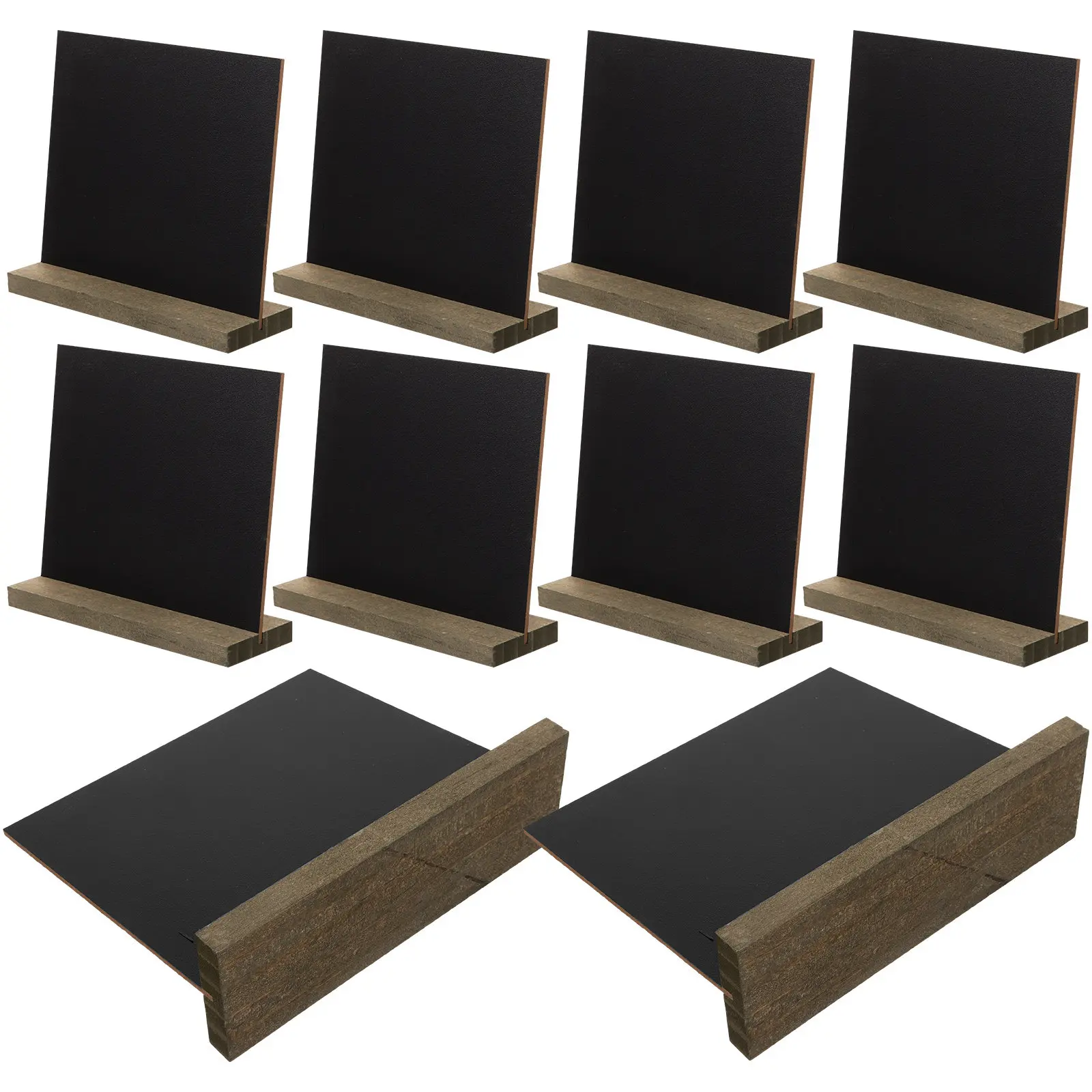 10 pcs Blackboard Chalkboard Message Mini Wooden Sign Halloween Christmas New Year Chalkboard Mini Chalkboard Sign Door Sign