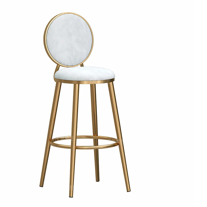 

Living Modern Bar Stools Metal Luxury Home Dining Chairs Trendy Nordic Muebles De Cocina