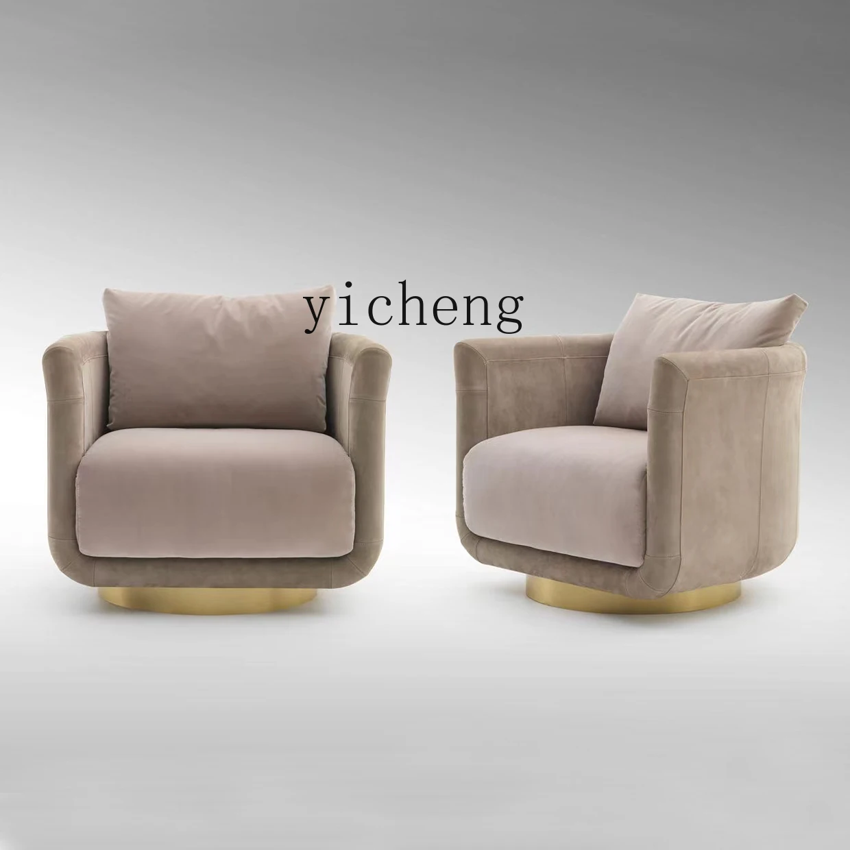 Yy   Light Luxury Single-Seat Sofa Chair Living Room Balcony Home Leisure Chair