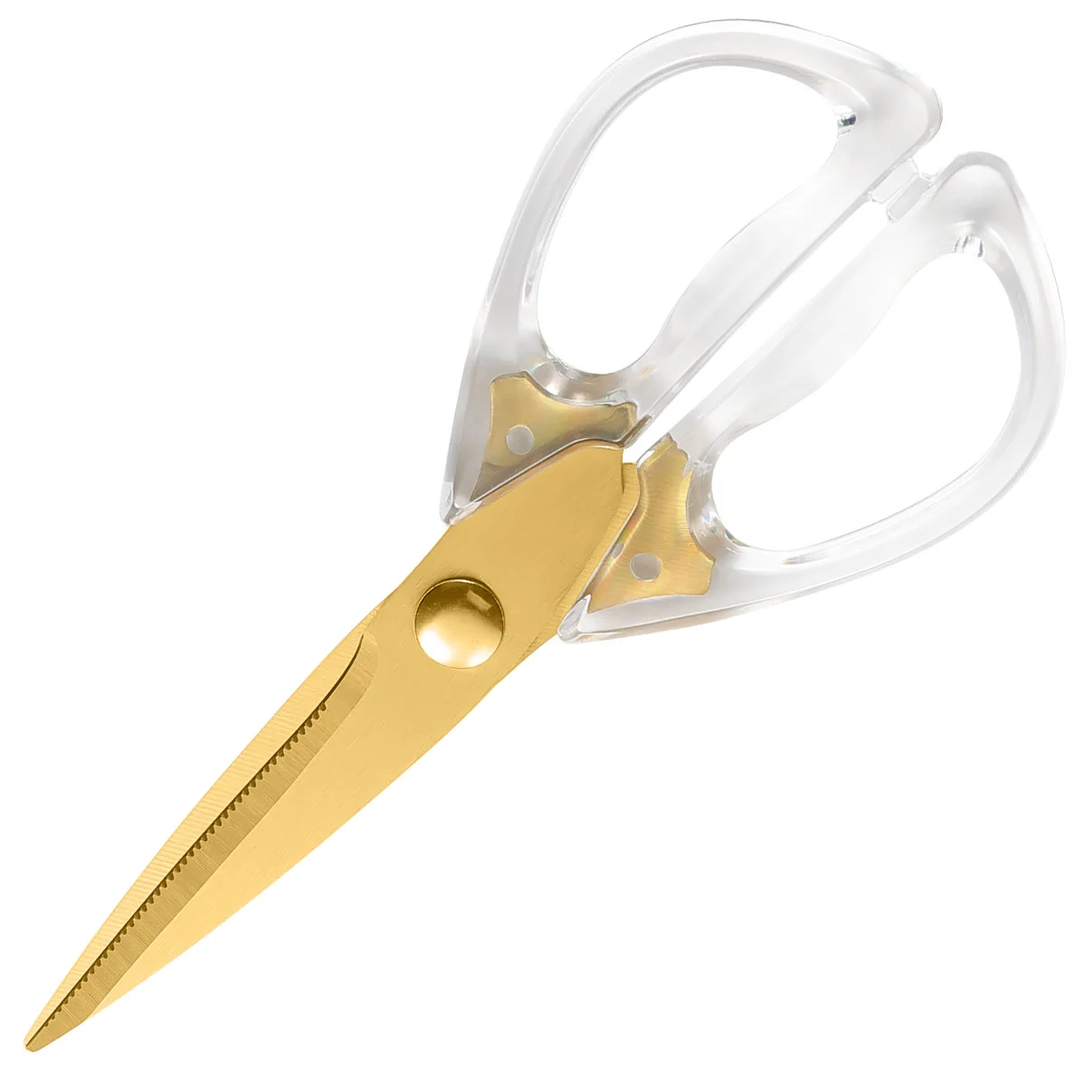 Transparent Handle Kitchen Scissors Perfect For Cutting Meat And Vegetables Kitchen Scissors With Plastic Handle Kitchen Use