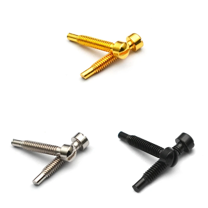 

50Pcs Pickup Metal Pins-One Word-Closing 3X21mm/5.0MM (Diameter 3.0MM) Guitar Pickup Parts Screw Rods