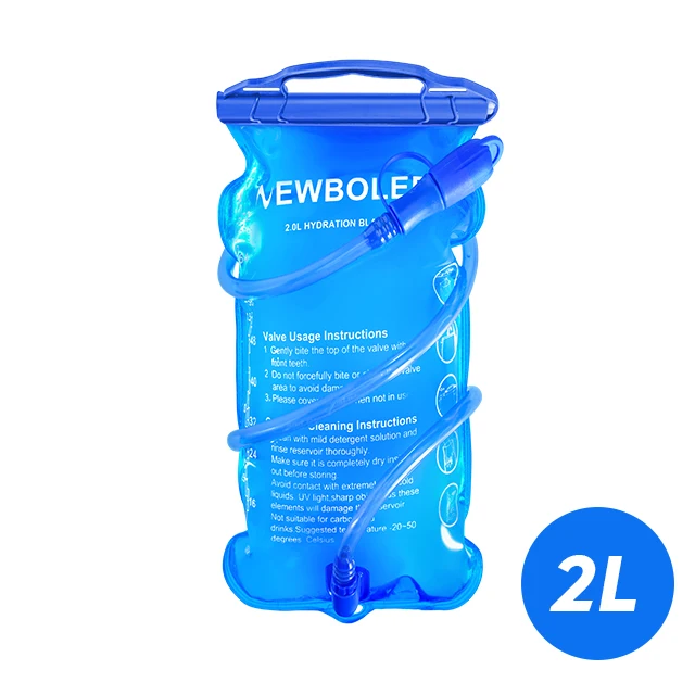 NEWBOLER Wasserbeutel Reservoir Wassernachfüllbeutel Aufbewahrungsbeutel Ohne Bisphenol 1L 1,5L 2L 3L Lauf-Sport-Tankrucksack