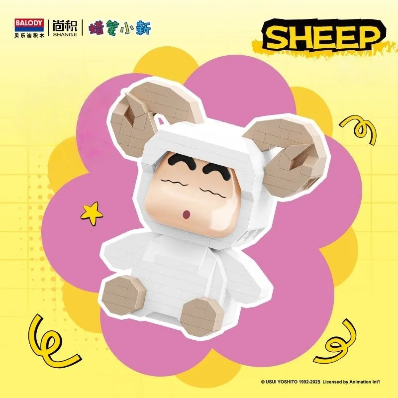 Crayon Shin Chan Bouwstenen Dierenbeeldjes Cartoon Modellen Anime Karakter Ornamenten 3D Decoraties Kinderen Speelgoed Geschenken