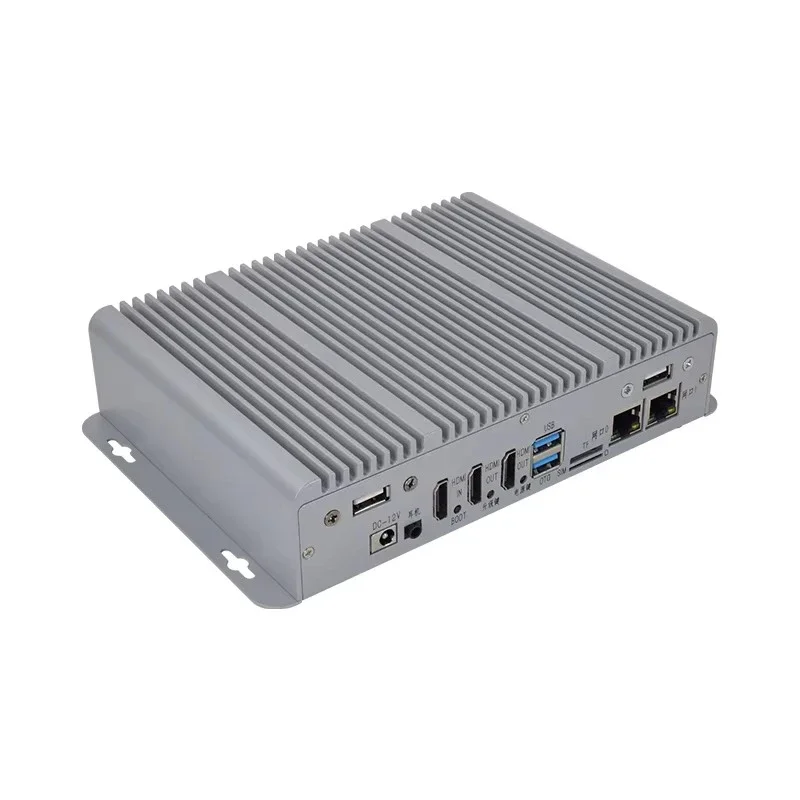 8-Channel Aluminum RK3588 Rockchip Industrial Computer Accessories 8 + 64GB 6TOPS Pre-installed AI Edge Box Optional Stock