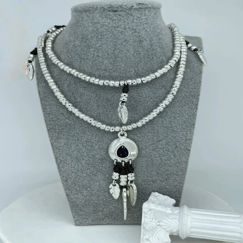 

Ethnic controversy, West Asian style, amethyst sweater chain necklace, women's banquet accessories, gifts for friends