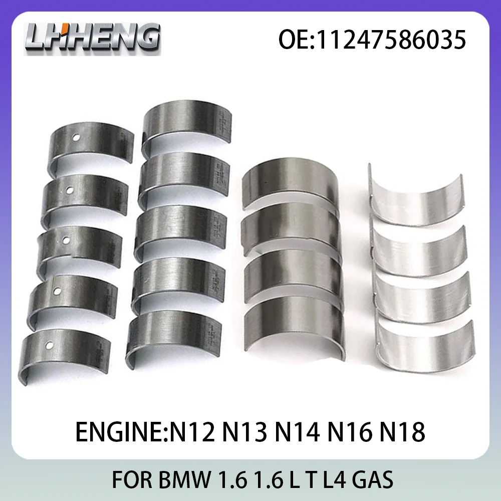 

Engine Main & Rod Bearings Kit FOR BMW 1 3 MINI 11247586035 11217585458 0606.W9 1.6L 1.6 L T L4 GAS N12 N13 N14 N16 N18 06-19