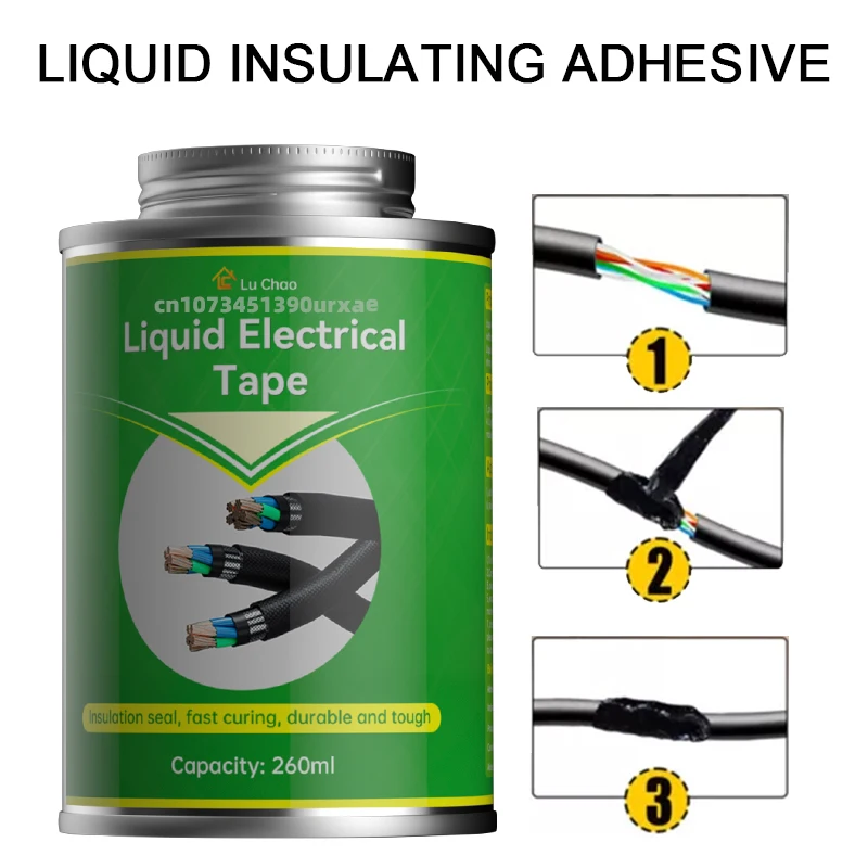 100/260ML Waterproof Liquid Electrical Tape Insulation Tape Repair Rubber Electrical Wire Quick Fix Dry Insulation Sealant