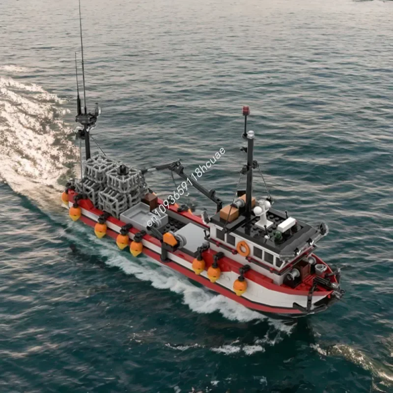 

782PCS Crab Boat Technology Toy Enhance Kids Creativity Christmas Gift Blocks for Children Moc Building Bricks