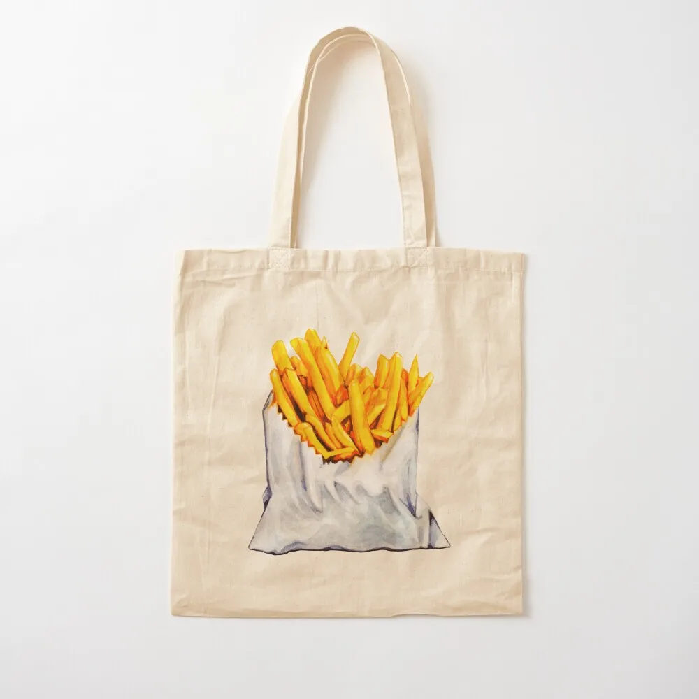 French Fries Pattern Tote Bag tote bags men canvas shopping bag Women's bags bag luxury women Canvas Tote